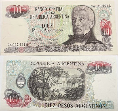 Argentyna banknot  10 pesos UNC