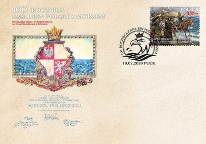Koperta FDC 100. rocznica zaślubin Polski z morzem 2020 5035